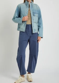Marilou high-neck denim jacket