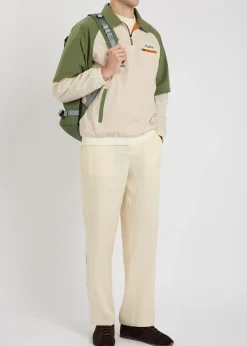Marina panelled stretch-nylon windshirt