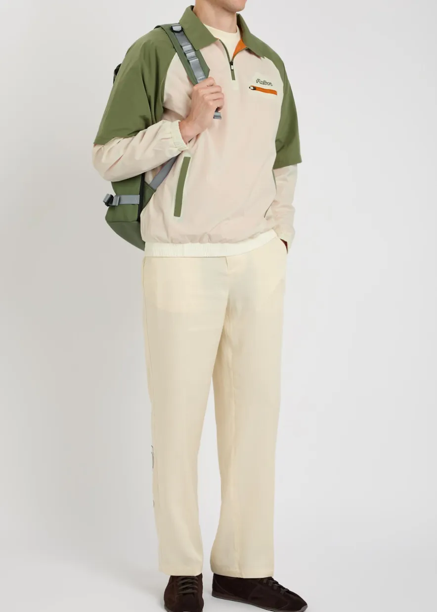 Marina panelled stretch-nylon windshirt