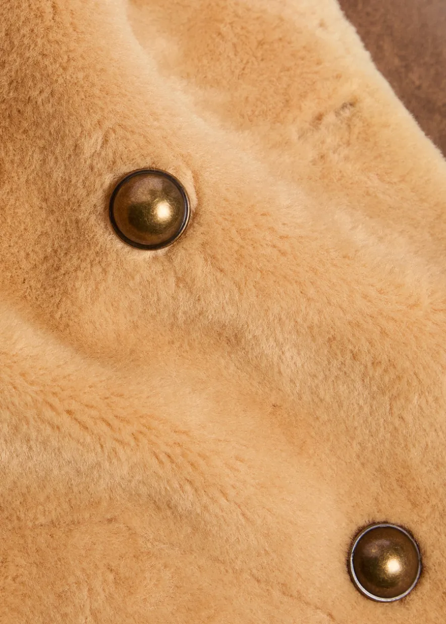 Mari reversible faux fur coat