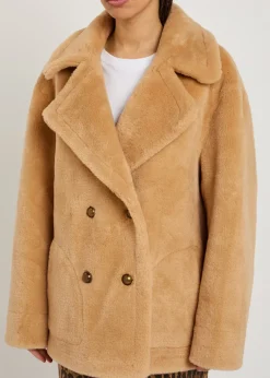 Mari reversible faux fur coat