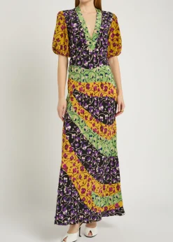 Marlene floral-print silk maxi dress