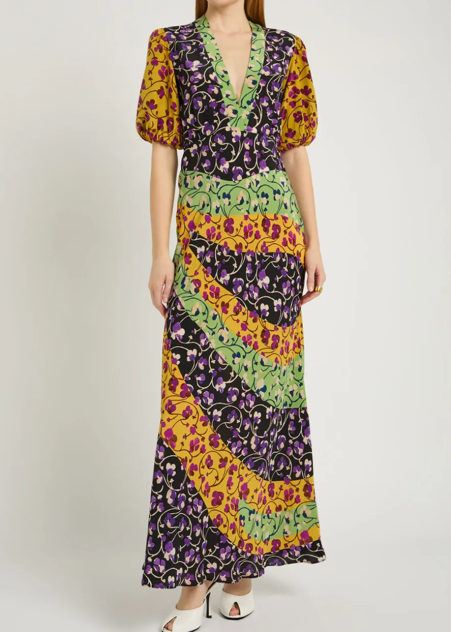 Marlene floral-print silk maxi dress