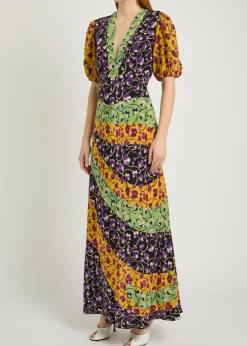Marlene floral-print silk maxi dress