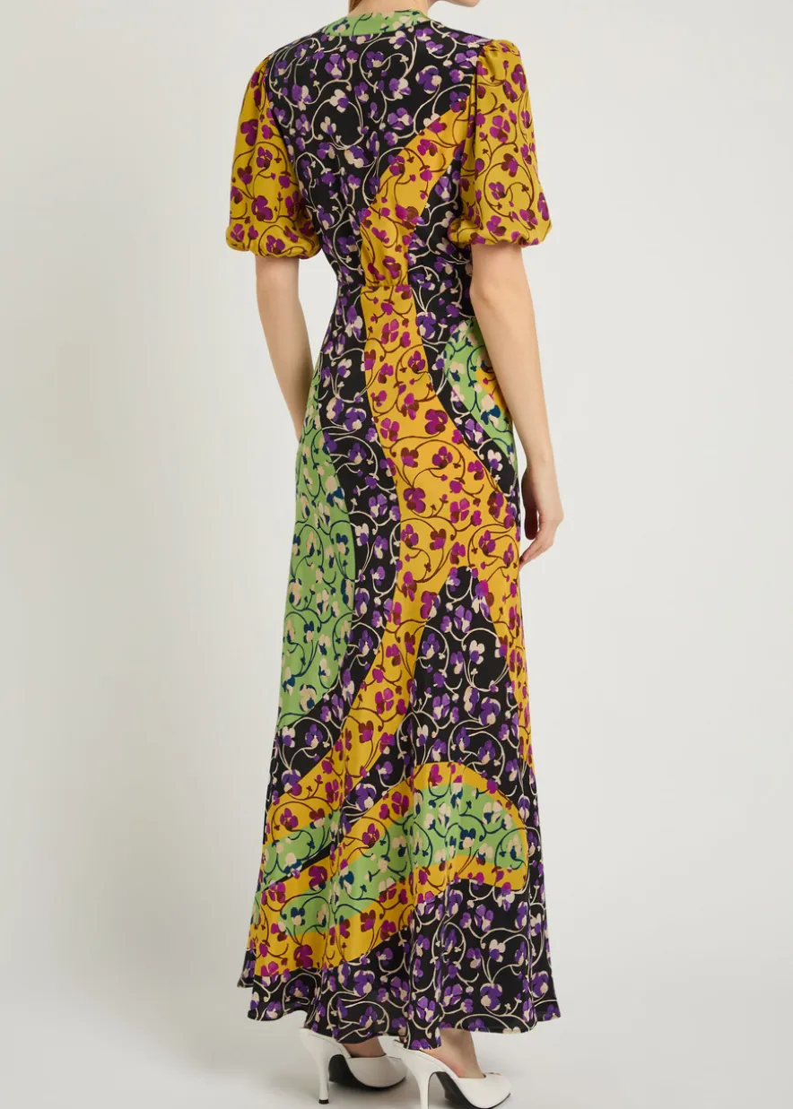 Marlene floral-print silk maxi dress