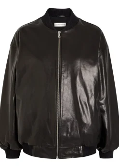 Marley leather bomber jacket