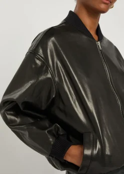 Marley leather bomber jacket