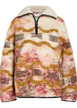Marner patterned fleece coat