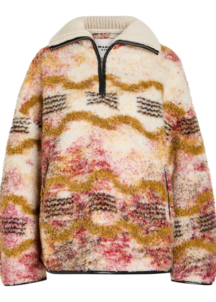 Marner patterned fleece coat
