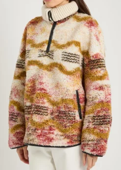 Marner patterned fleece coat