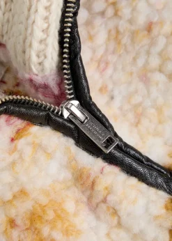 Marner patterned fleece coat