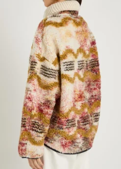 Marner patterned fleece coat