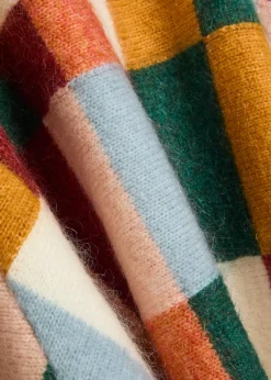 Marojerelle checked wool-blend jumper
