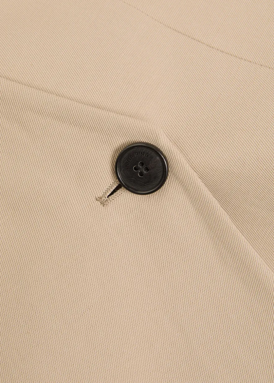 Maron V-neck woven blazer