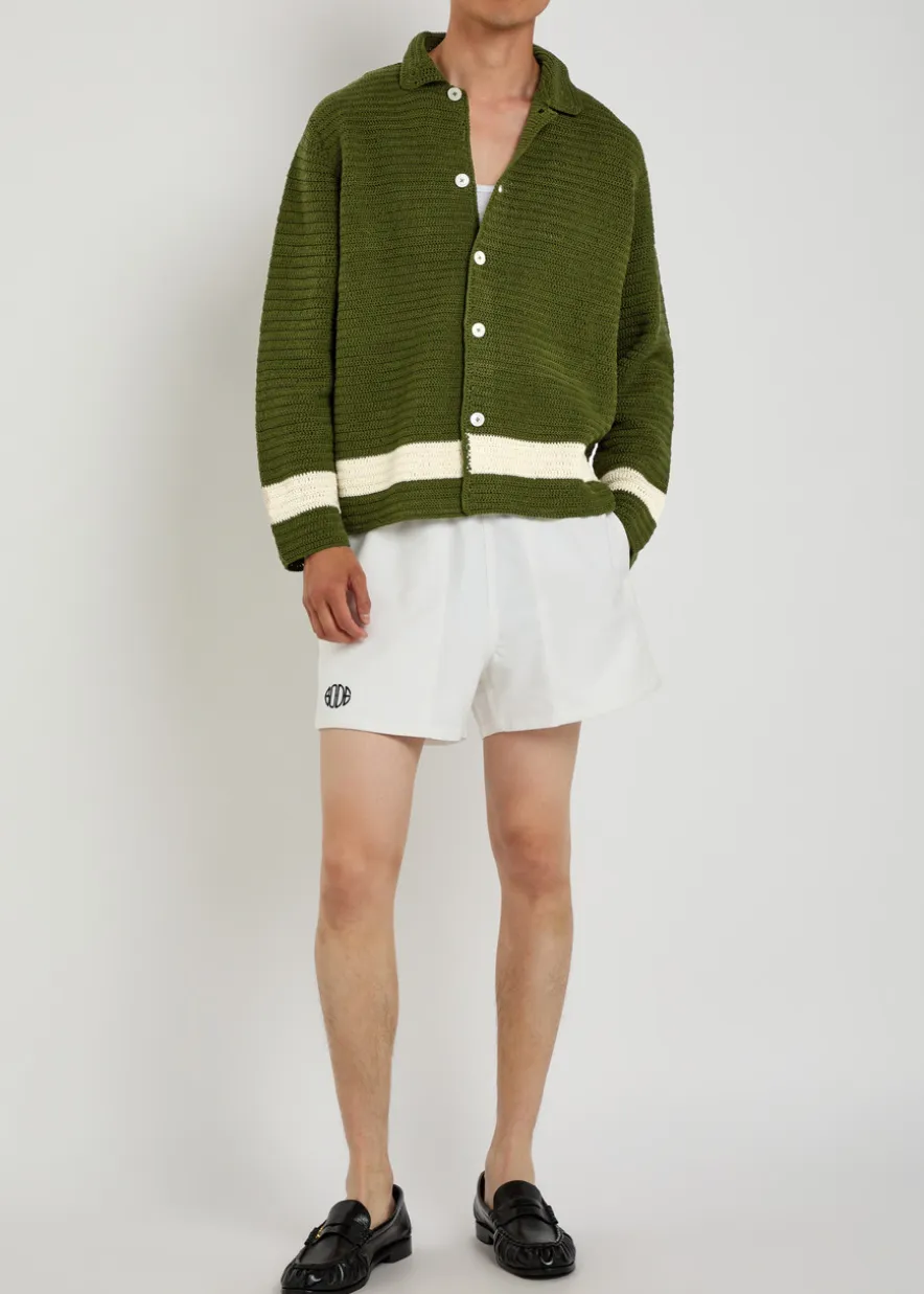 Marsh crotchet-cotton shirt