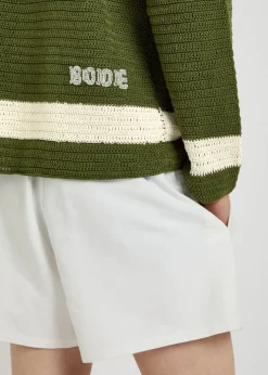 Marsh crotchet-cotton shirt