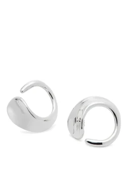 Marta sculpted hoop earrings