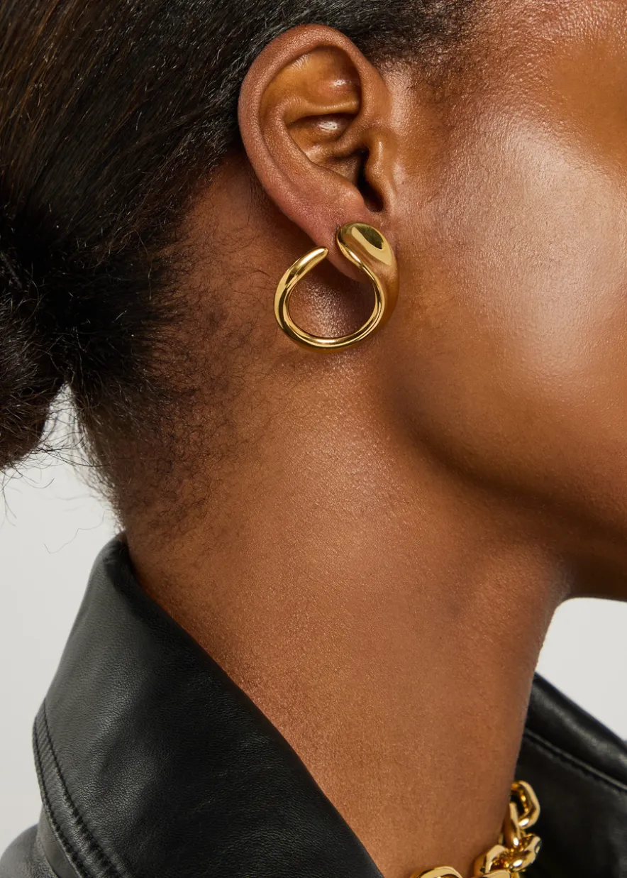 Marta sculpted hoop earrings