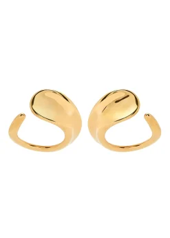 Marta sculpted hoop earrings