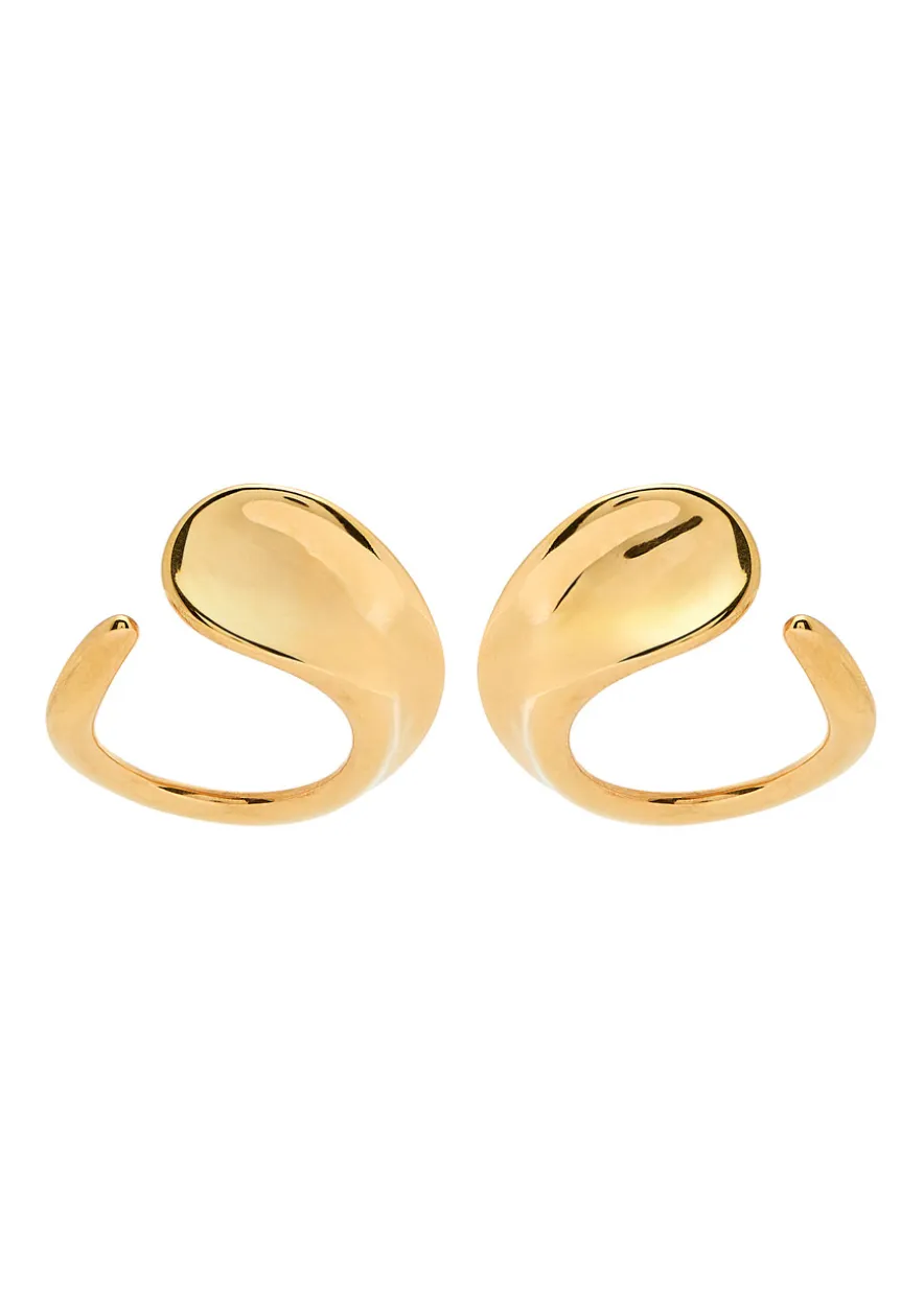 Marta sculpted hoop earrings