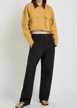 Martha cropped cotton-twill jacket