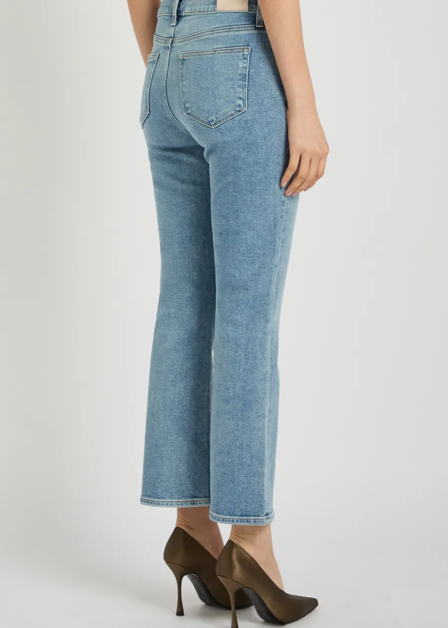 Mason cropped boot-leg jeans