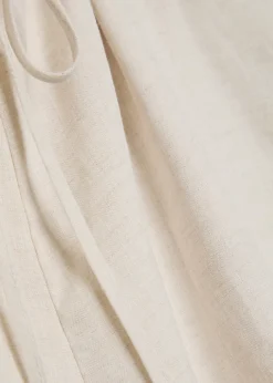 Mateo cropped wide-leg linen trousers