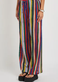 Mateo striped cotton trousers