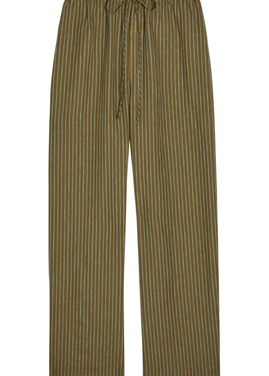 Mateo striped linen trousers