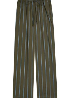 Mateo striped stretch-cotton poplin trousers