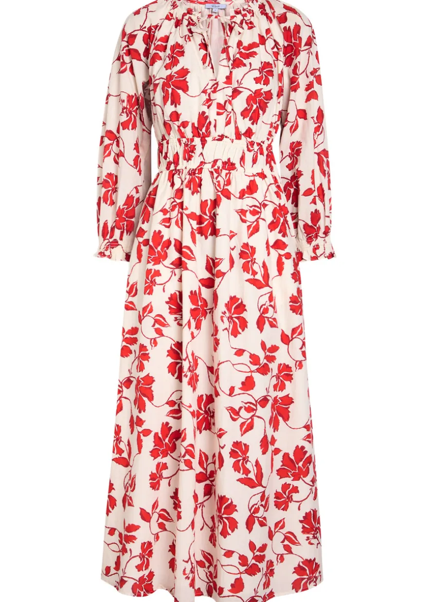 Matia floral-print cotton midi dress