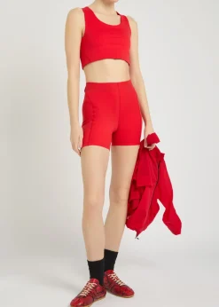 Maud stretch-jersey bra top