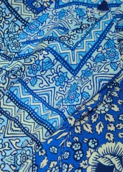Maura patterned halter-neck chiffon midi dress