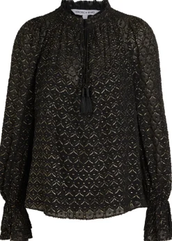 Maxime fil coupé chiffon blouse