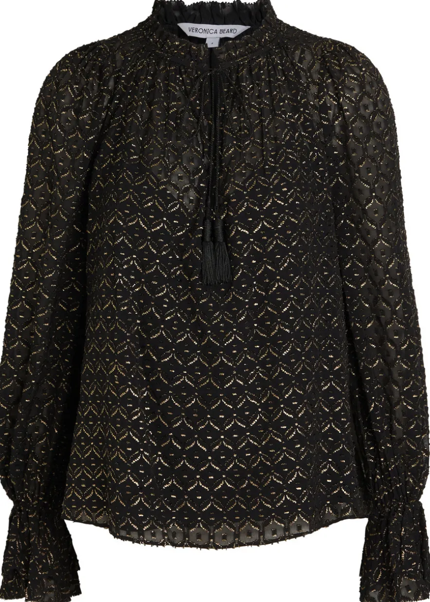 Maxime fil coupé chiffon blouse