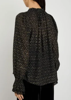 Maxime fil coupé chiffon blouse
