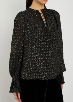Maxime fil coupé chiffon blouse