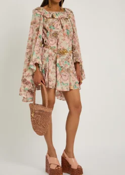 Maxime leather platform wedge sandals
