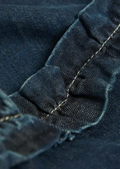 Maxime ruffled denim top