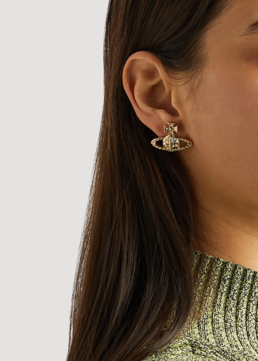 Mayfair Bas Relief embellished orb stud earrings