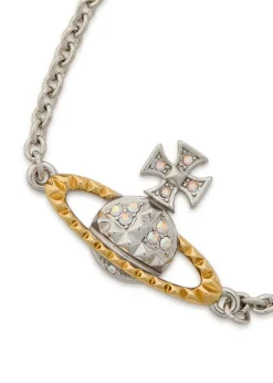 Mayfair Bas Relief two-toned rhodium-plated bracelet
