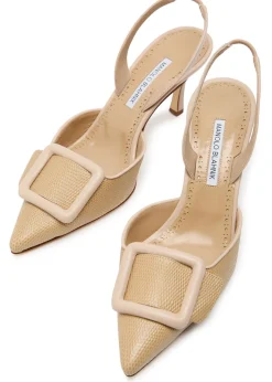 Mayslibi 70 slingback leather pumps