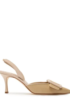Mayslibi 70 slingback leather pumps