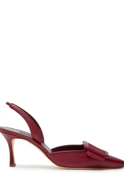 Mayslibi 70 slingback leather pumps