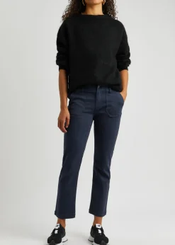 Mayslie cropped straight-leg jeans