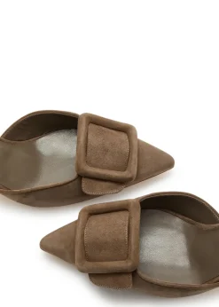 Maysli 70 suede slingback pumps