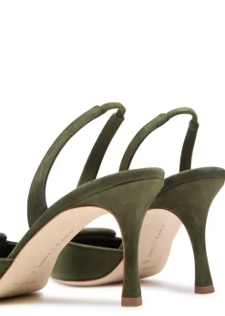 Maysli 70 suede slingback pumps