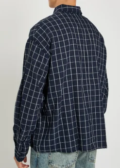 Maza checked cotton-blend shirt