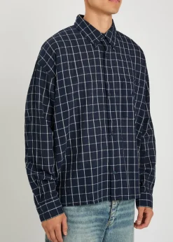 Maza checked cotton-blend shirt