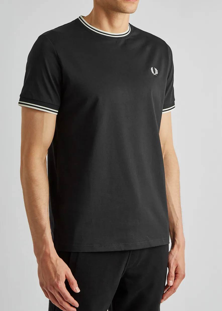 M1588 black cotton T-shirt
